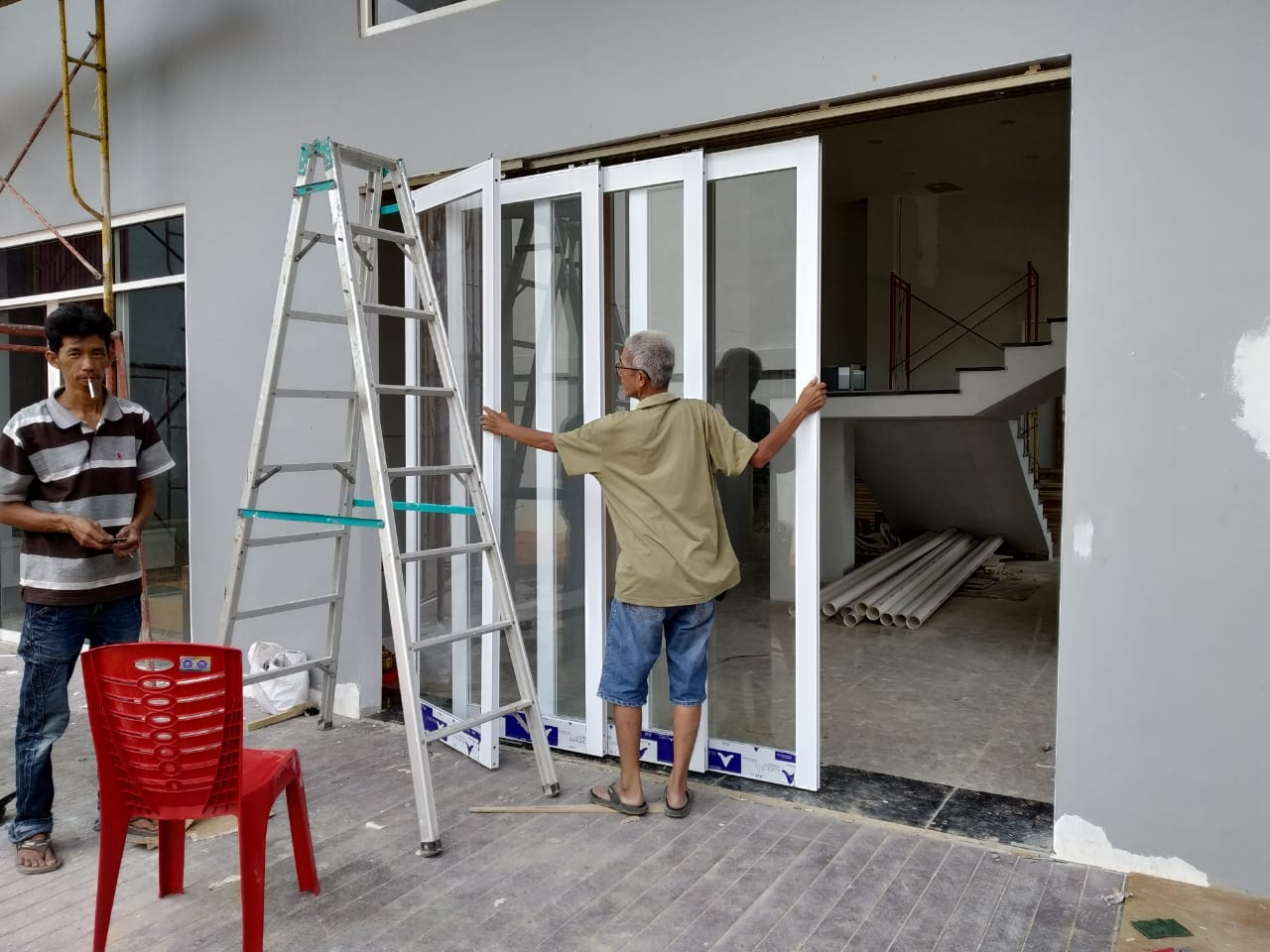 Kardi Pasar Swadaya Pintu Sliding Aluminium - Dokumentasi Proyek